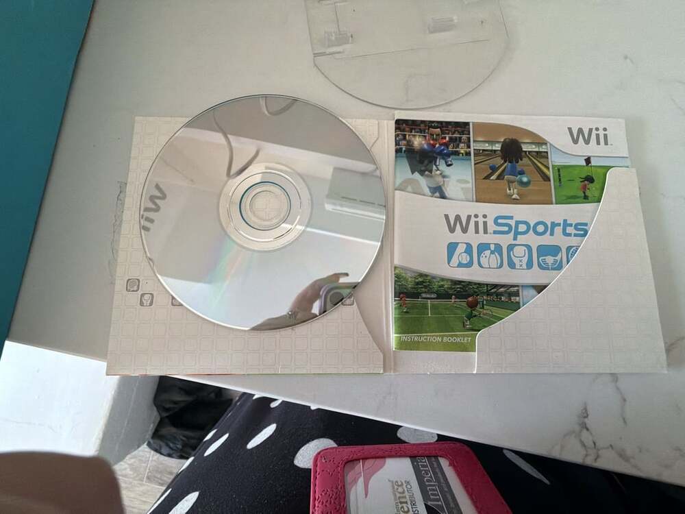 Nintendo Wii White Console Bundle with Wii Sports, Controllers, and Cables